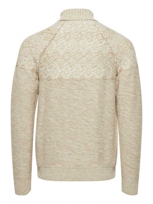Jersey Punto Blend Cuello Alto Crockery 4645
