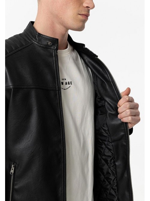 Cazadora Biker Tiffosi 10053609 Jimmy 000 Neggro PU