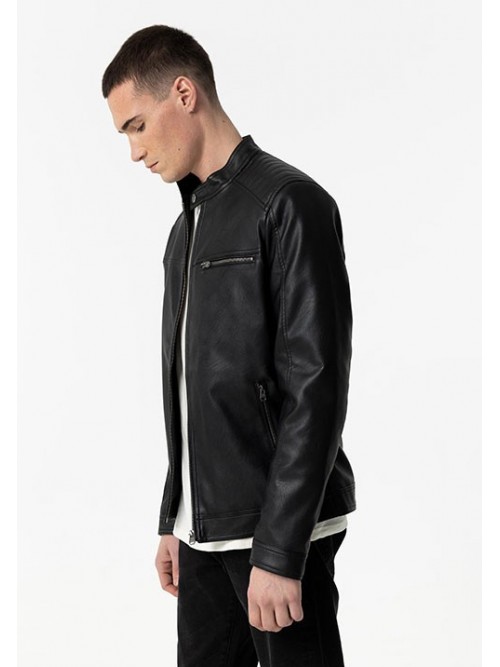 Cazadora Biker Tiffosi 10053609 Jimmy 000 Neggro PU