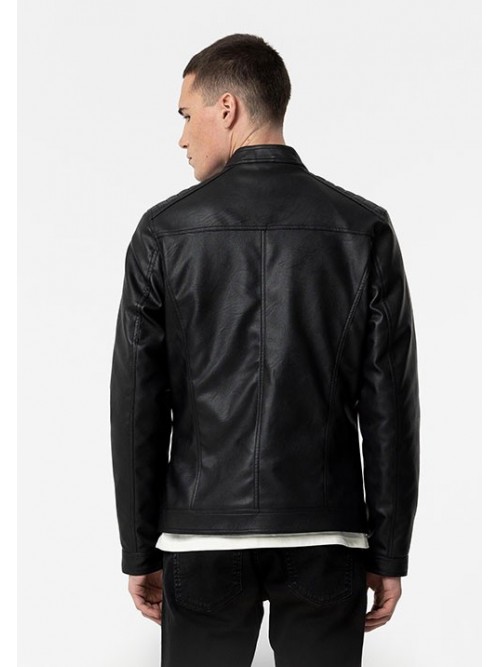 Cazadora Biker Tiffosi 10053609 Jimmy 000 Neggro PU Cazadora Biker Tiffosi 10053609 Jimmy 000 Neggro PU
