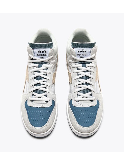 Diadora Magic Basket Demi Neat White / Stormy Weather Diadora Magic Basket Demi Neat White / Stormy Weather