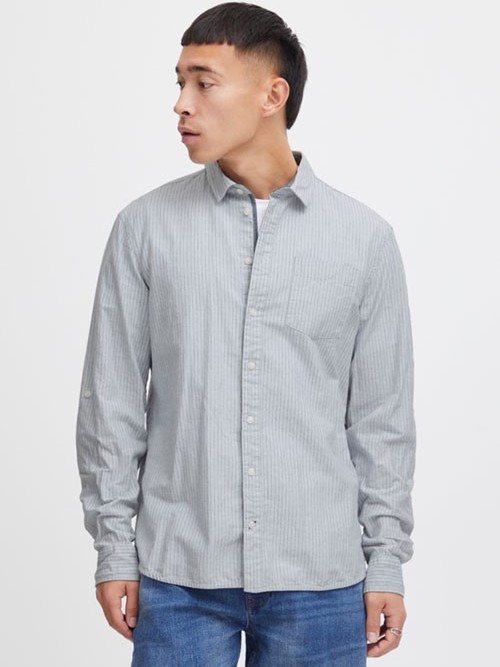 Camisa Blend Lino 20716373 Cashmere Blue