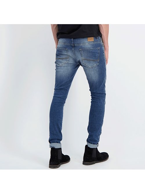 Pantalon Vaquero Cars Super Skinny Aron Damage Dark Used 7282803