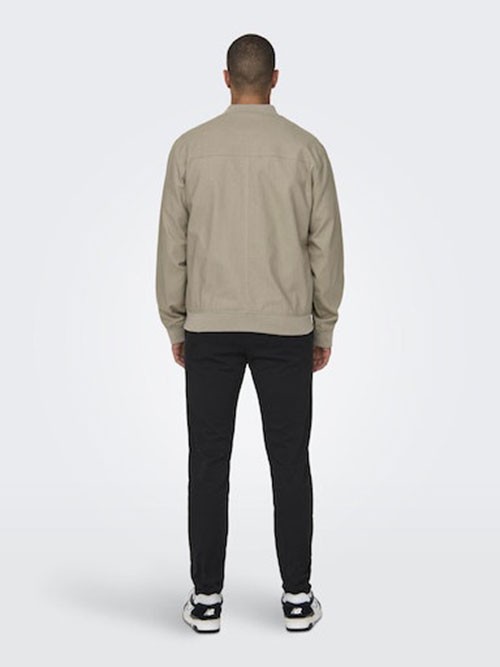 Bomber Only and Sons 22028090 Kent Linen Chinchilla