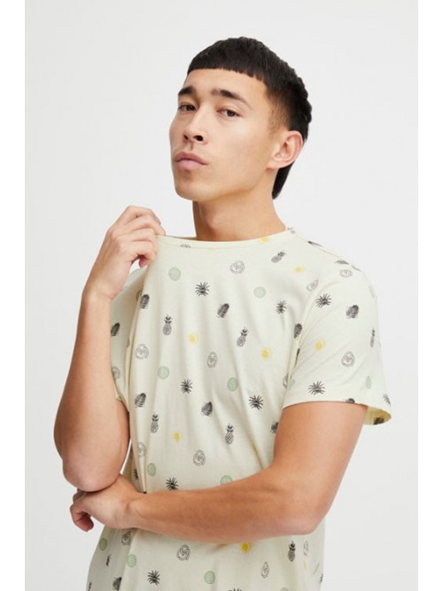 Camiseta Blend 20716518 All Over Print Cloud Cream