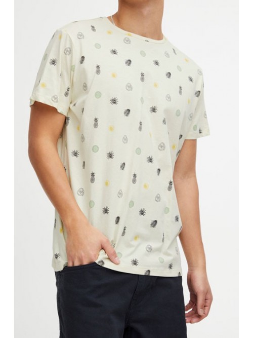 Camiseta Blend 20716518 All Over Print Cloud Cream