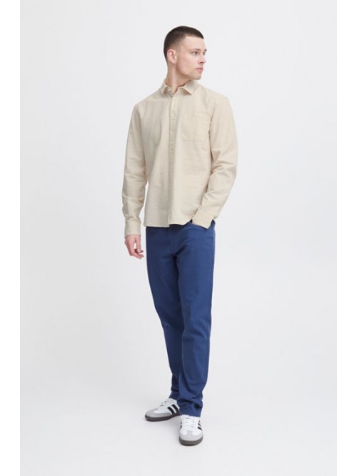 Camisa Blend 20716367 Linen Oyster Gray