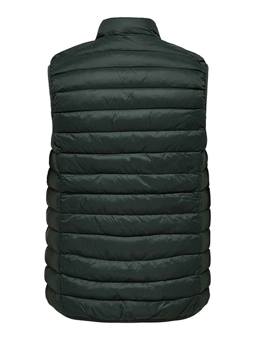 Chaleco Plumon Only and Sons Gavin Light Down Zipper Darkest Spruce