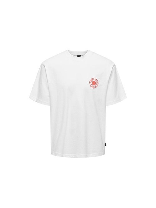 Camiseta Only and Sons Kasen Rlx Bright White