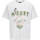 Camiseta M/C Only and Sons RLX Mickey Cloud Dancer 22028727 Camiseta M/C Only and Sons RLX Mickey Cloud Dancer 22028727