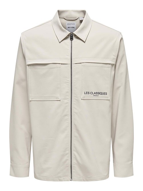 Sobrecamisa Only and Sons OnsLes Classiques Silver Lining