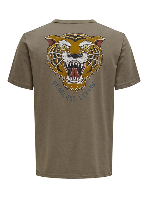 Camiseta M/C Only and Sons OnsMichi Life Reg Bungee Cord Camiseta M/C Only and Sons OnsMichi Life Reg Bungee Cord