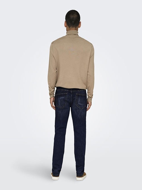Pantalon Vaquero Only and Sons Weft Regular DB 6752 Mat Denim