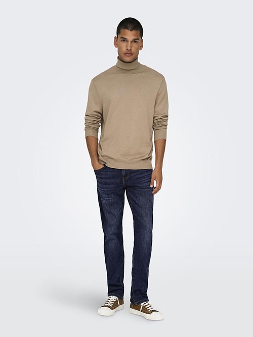 Pantalon Vaquero Only and Sons Weft Regular DB 6752 Mat Denim