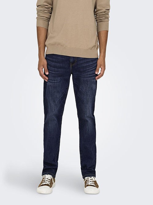 Pantalon Vaquero Only and Sons Weft Regular DB 6752 Mat Denim
