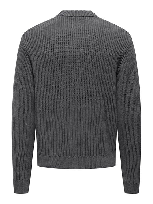 Cardigan Only and Sons OnsFergal Grey Pinstripe