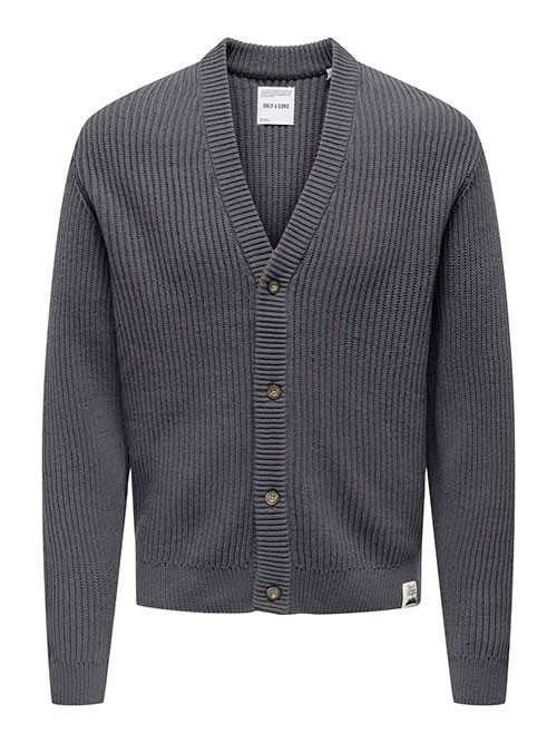 Cardigan Only and Sons OnsFergal Grey Pinstripe