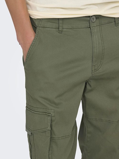 Pantalon Cargo Only and Sons OnsDean Life Tepered Lichen Green