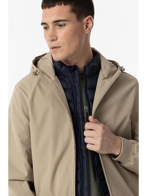 Chaqueta cortavientos Tiffosi Brooks 10060337 Beige