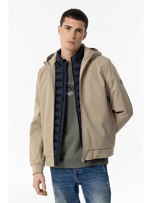 Chaqueta cortavientos Tiffosi Brooks 10060337 Beige
