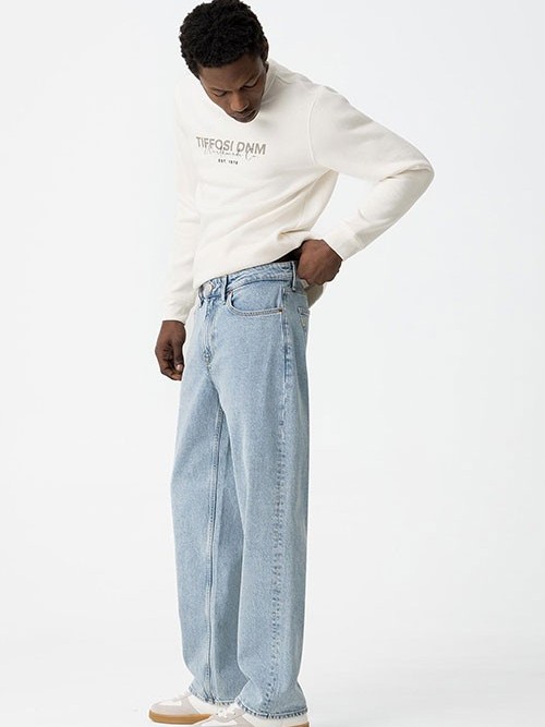 Pantalon Vaquero Tiffosi Loose Thomas Light Blu