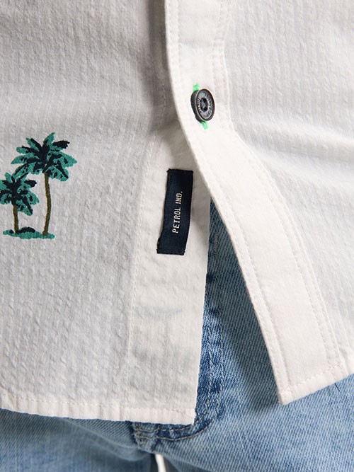 Camisa M/C Petrol Industries SIS426 Chalk White