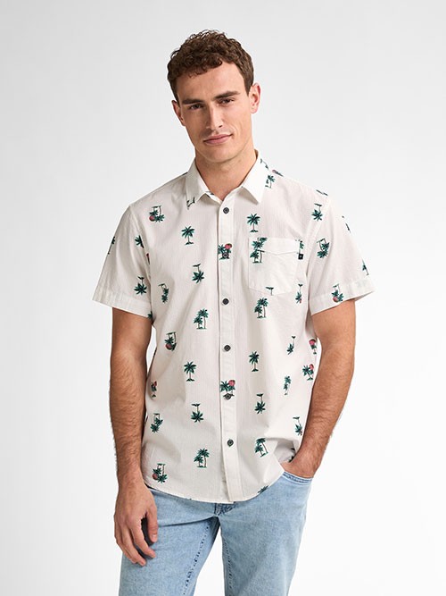 Camisa M/C Petrol Industries SIS426 Chalk White
