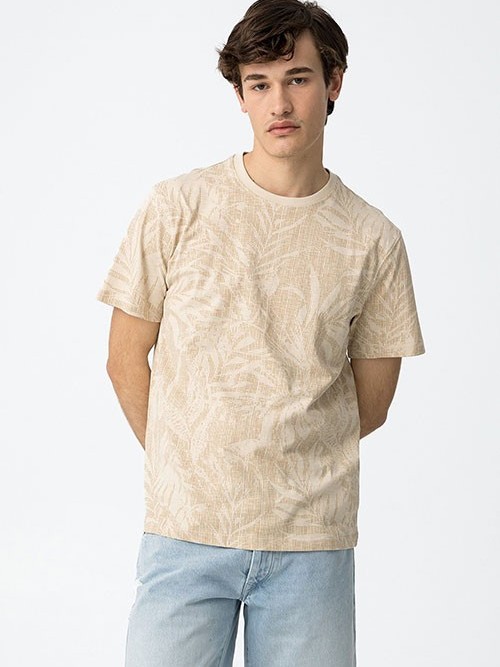 Camiseta M/C Tiffosi 10060874 Cancun Beige