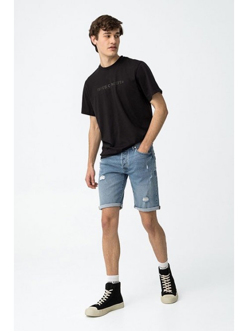 Pantalon Corto Vaquero con rotos Tiffosi 10059967 Denim Blue