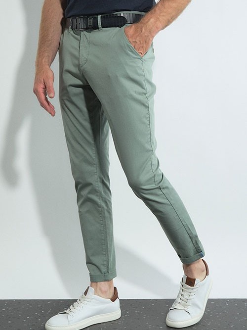 Pantalon chino Benson and Cherry Jajous Vert-deau