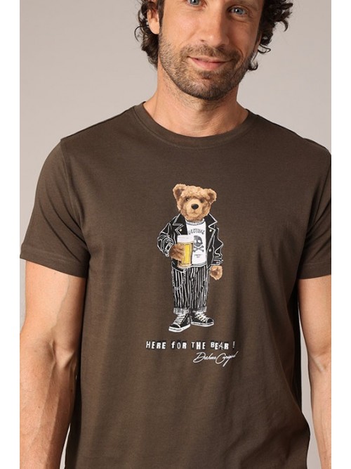 Camiseta Deeluxe BeBear Khaki Camiseta Deeluxe BeBear Khaki