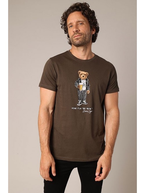 Camiseta Deeluxe BeBear Khaki Camiseta Deeluxe BeBear Khaki