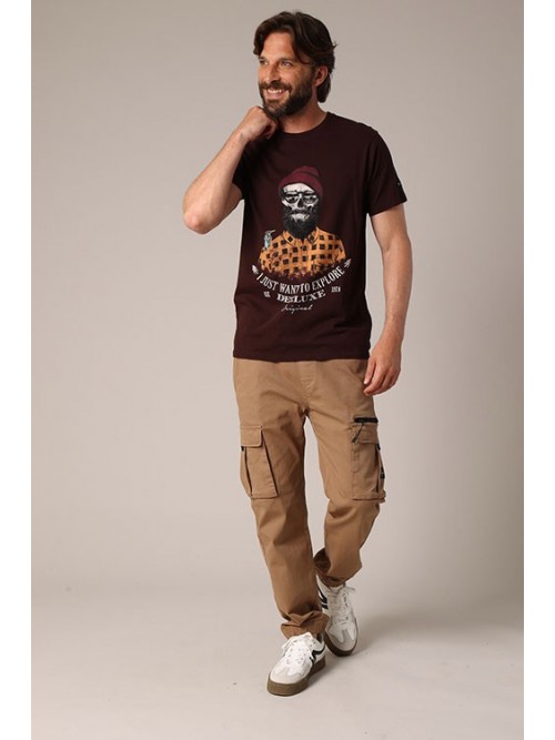 Camiseta Deeluxe Tellson Walnut Camiseta Deeluxe Tellson Walnut
