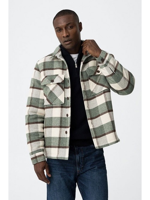 Chaqueta sobrecamisa Tiffosi Wool 10062558 Perth 835 Aguacate