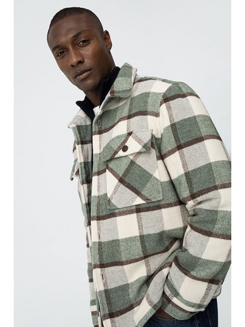 Chaqueta sobrecamisa Tiffosi Wool 10062558 Perth 835 Aguacate
