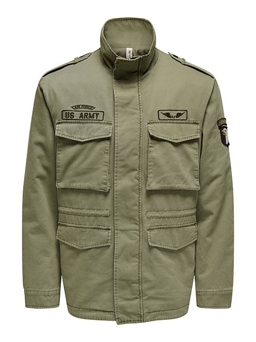 Chaqueta Only and Sons Geo 22030488 Olive Night/Eagle
