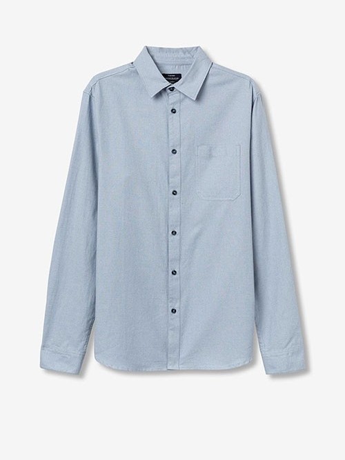 Camisa M/L Tiffosi 10062467 Caden Denim Blue