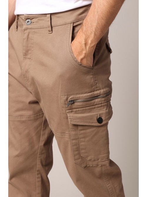 Pantalon Cargo Deeluxe Danason Light Taupe Pantalon Cargo Deeluxe Danason Light Taupe