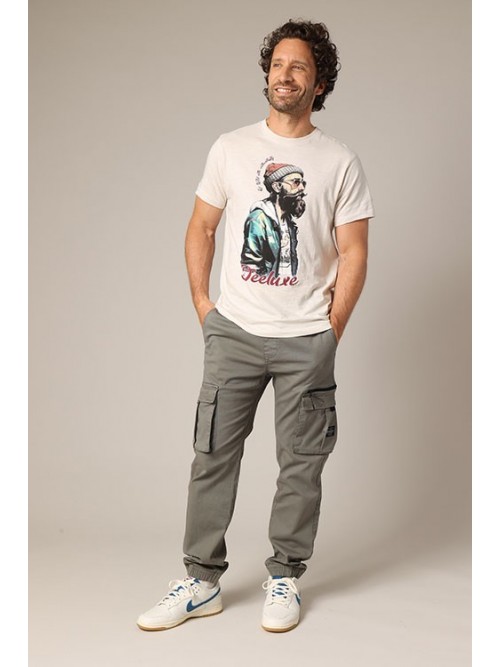 Pantalon Cargo Deeluxe Monroe Ash Green Pantalon Cargo Deeluxe Monroe Ash Green