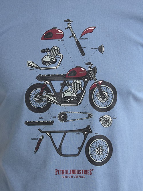 Camiseta Petrol Industries TSR653 Pale Blue