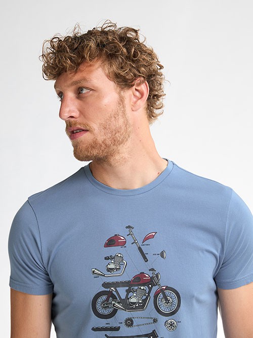 Camiseta Petrol Industries TSR653 Pale Blue
