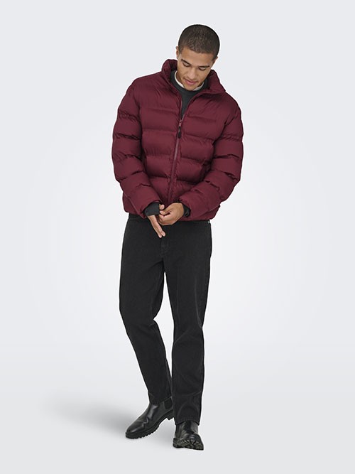 Cazadora Acolchada Only and Sons OnsUnion Seamlees Life Puffer Cabernet Cazadora Acolchada Only and Sons OnsUnion Seamlees Life Puffer Cabernet