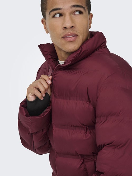 Cazadora Acolchada Only and Sons OnsUnion Seamlees Life Puffer Cabernet Cazadora Acolchada Only and Sons OnsUnion Seamlees Life Puffer Cabernet