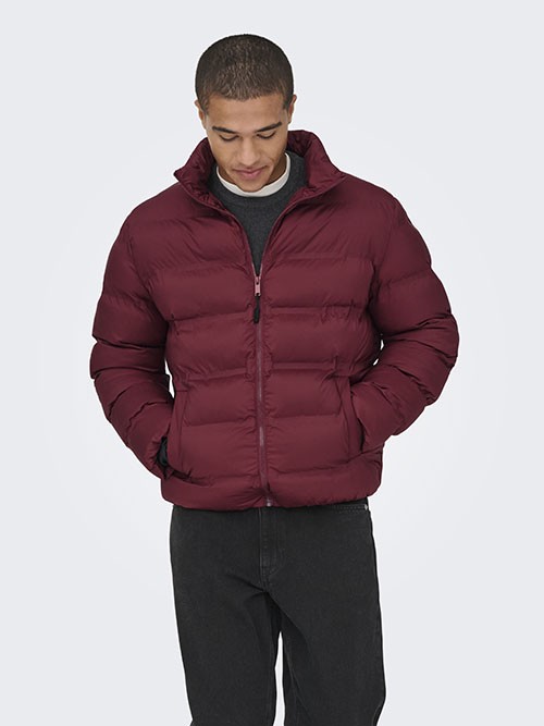 Cazadora Acolchada Only and Sons OnsUnion Seamlees Life Puffer Cabernet Cazadora Acolchada Only and Sons OnsUnion Seamlees Life Puffer Cabernet