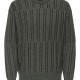 Jersey Only and Sons Onsfill Relax Cabel Crew Castor Gray Jersey Only and Sons Onsfill Relax Cabel Crew Castor Gray