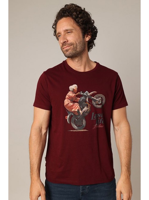 Camiseta Deeluxe Badass Cabernet Camiseta Deeluxe Badass Cabernet