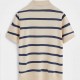 Polo M/C Stripe FLV Beige/Navy