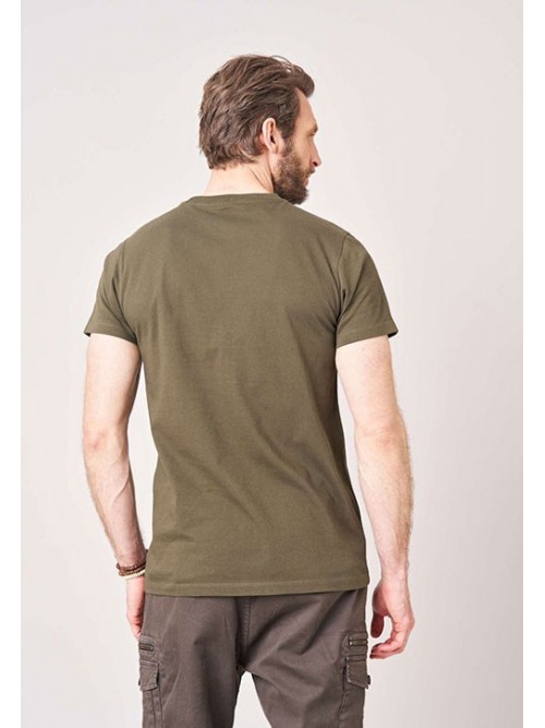 Camiseta M/C Deeluxe Dustborn Dark Khaki Camiseta M/C Deeluxe Dustborn Dark Khaki