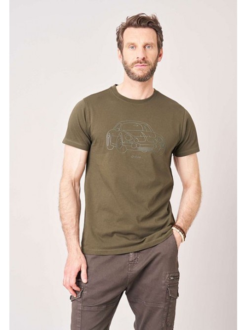 Camiseta M/C Deeluxe Dustborn Dark Khaki Camiseta M/C Deeluxe Dustborn Dark Khaki