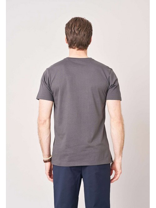 Camiseta M/C Deeluxe Rocker Charcoal Camiseta M/C Deeluxe Rocker Charcoal